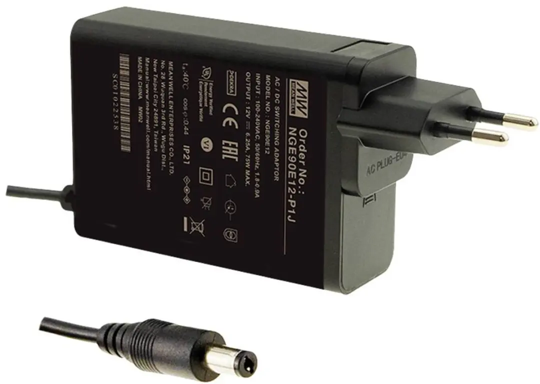 Mean Well NGE90E55-P1J Stekkernetvoeding 55V DC 90W