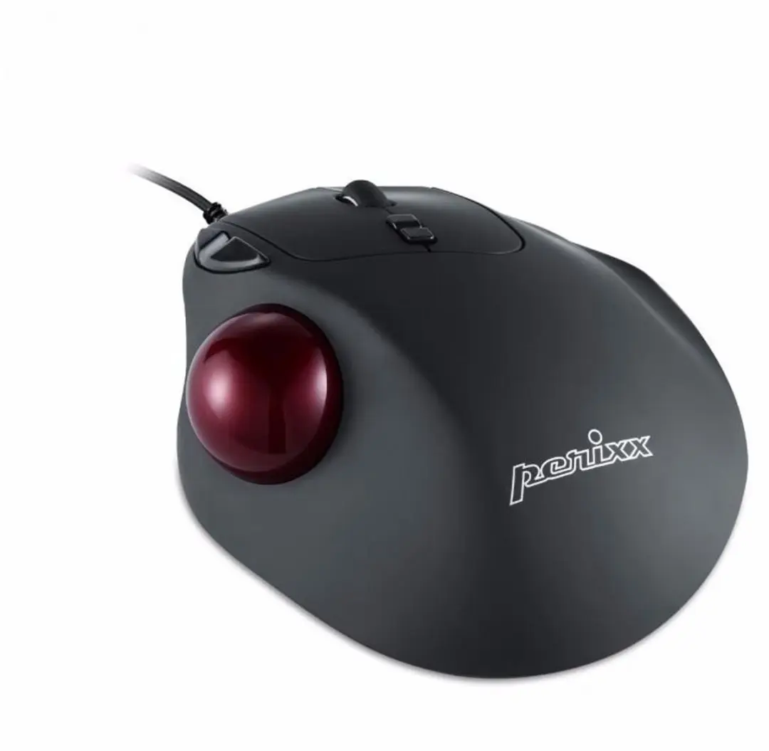 Perixx PERIMICE-517 Bedrade Trackball Muis - Zwart - afbeelding 3 van 6