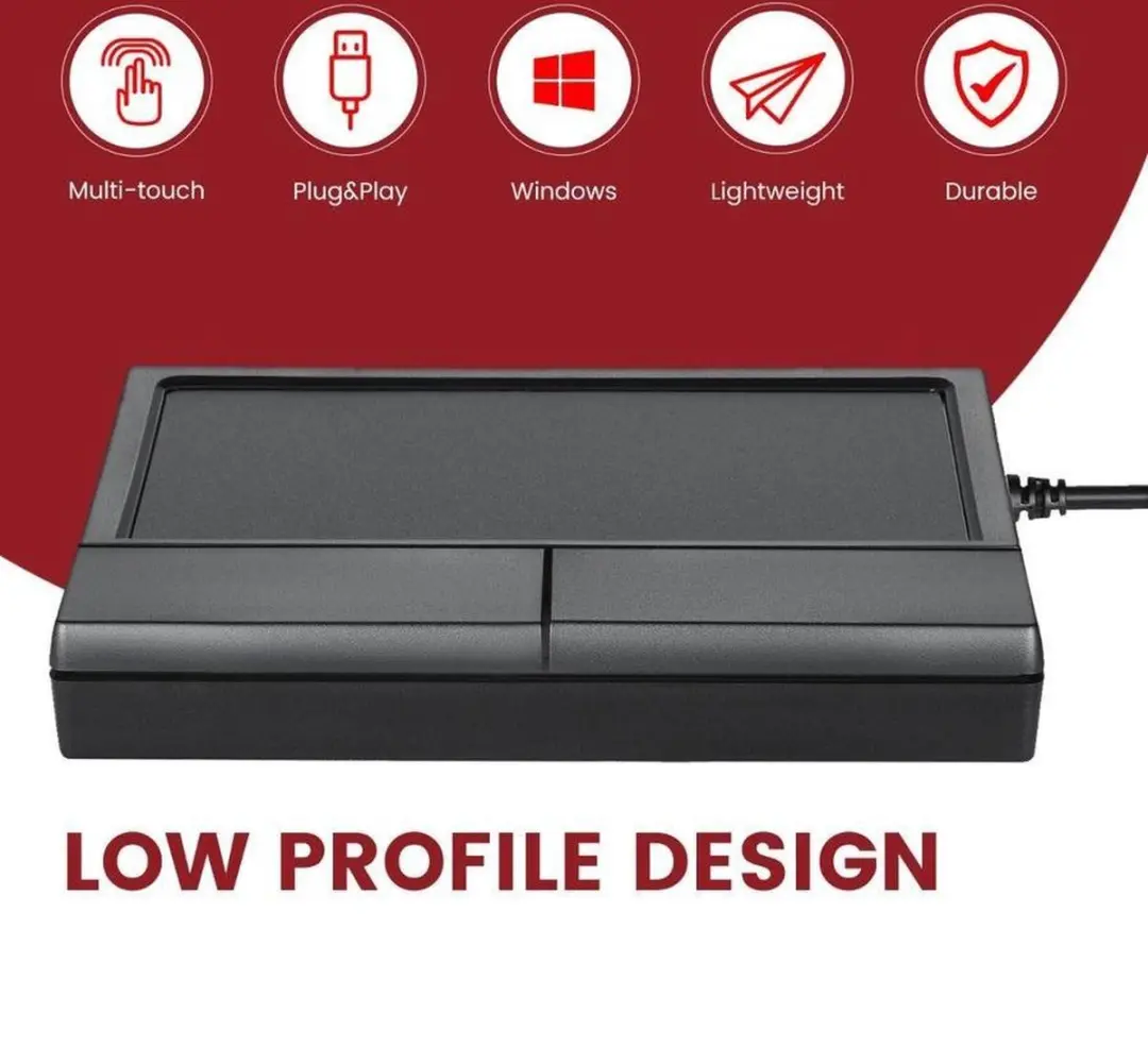 Perixx Peripad 504 ergonomisch touchpad - Bedraad - Zwart - afbeelding 4 van 6