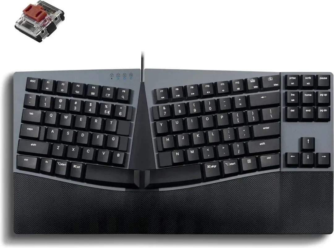 Perixx Periboard-335BR Bedraad Ergonomisch Compact Gesplitst Toetsenbord