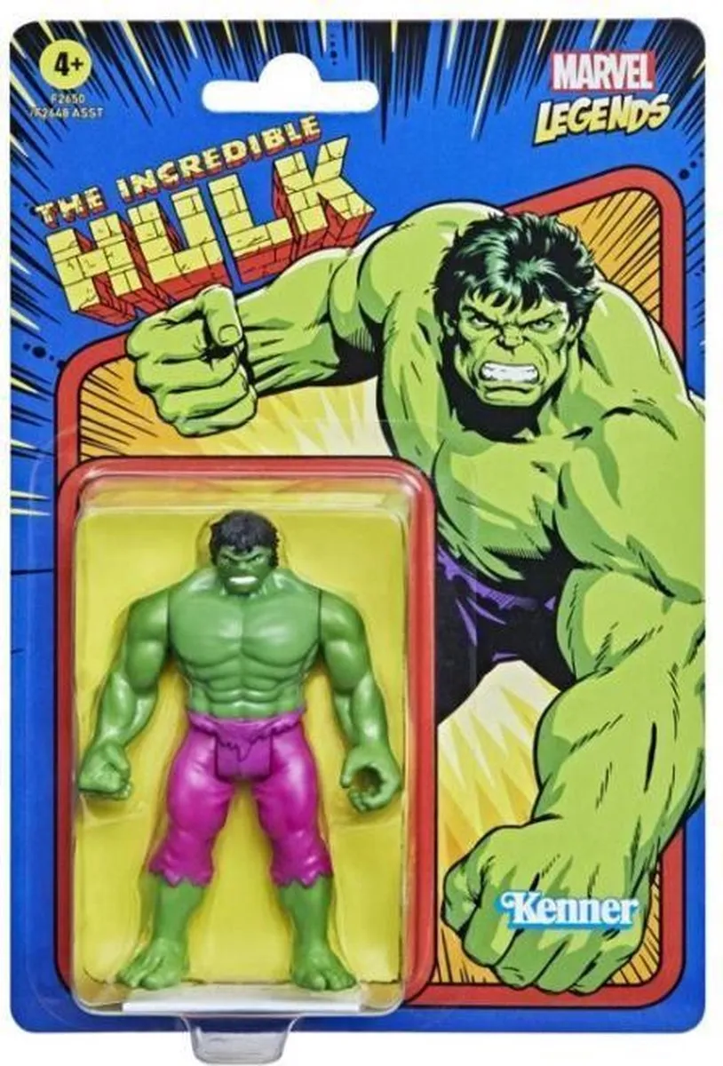 Marvel Legends Retro Hulk Speelfiguur F26505X0 - afbeelding 6 van 6