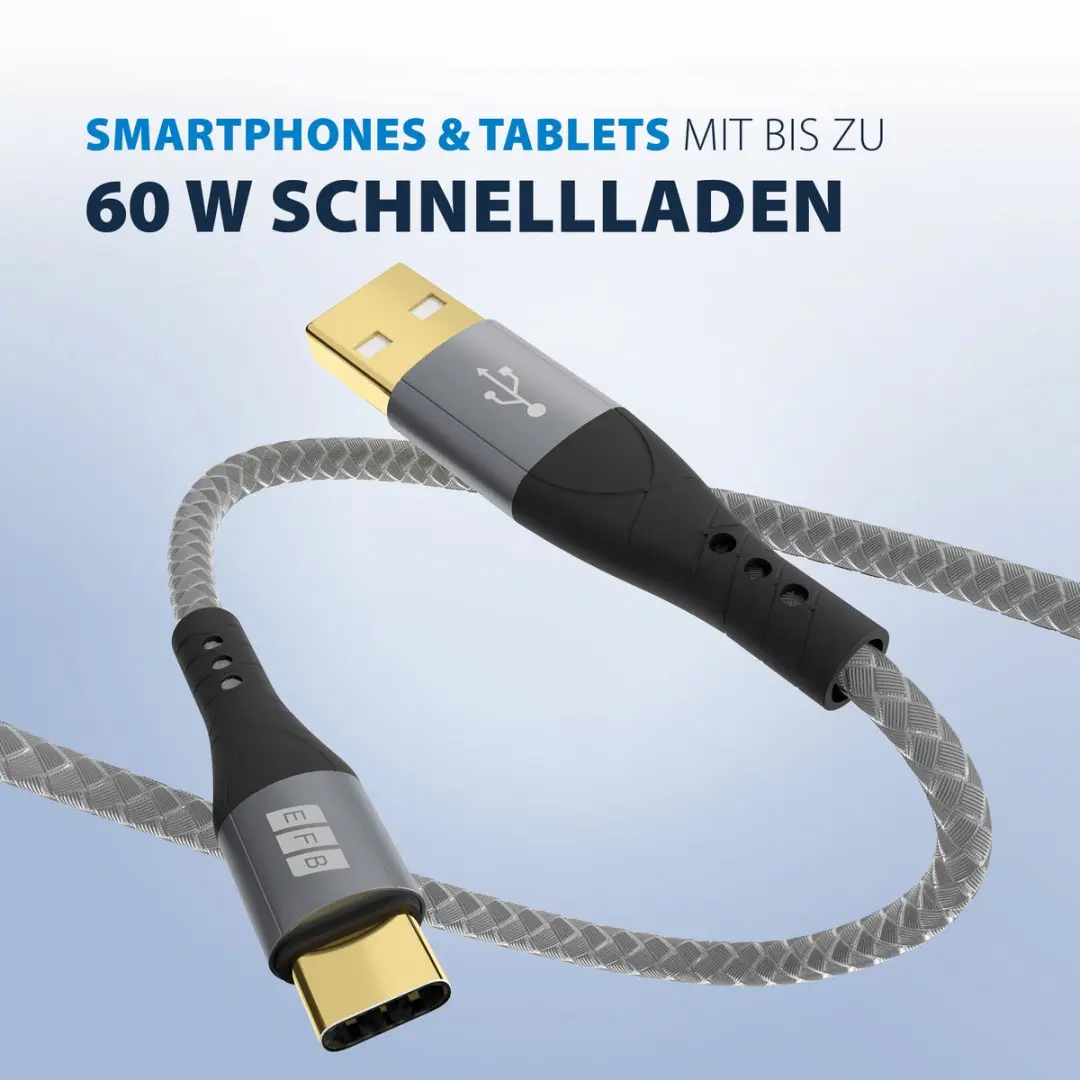 EFB Elektronik USB-AC-00003 USB-kabel - Zwart/Grijs - afbeelding 4 van 6