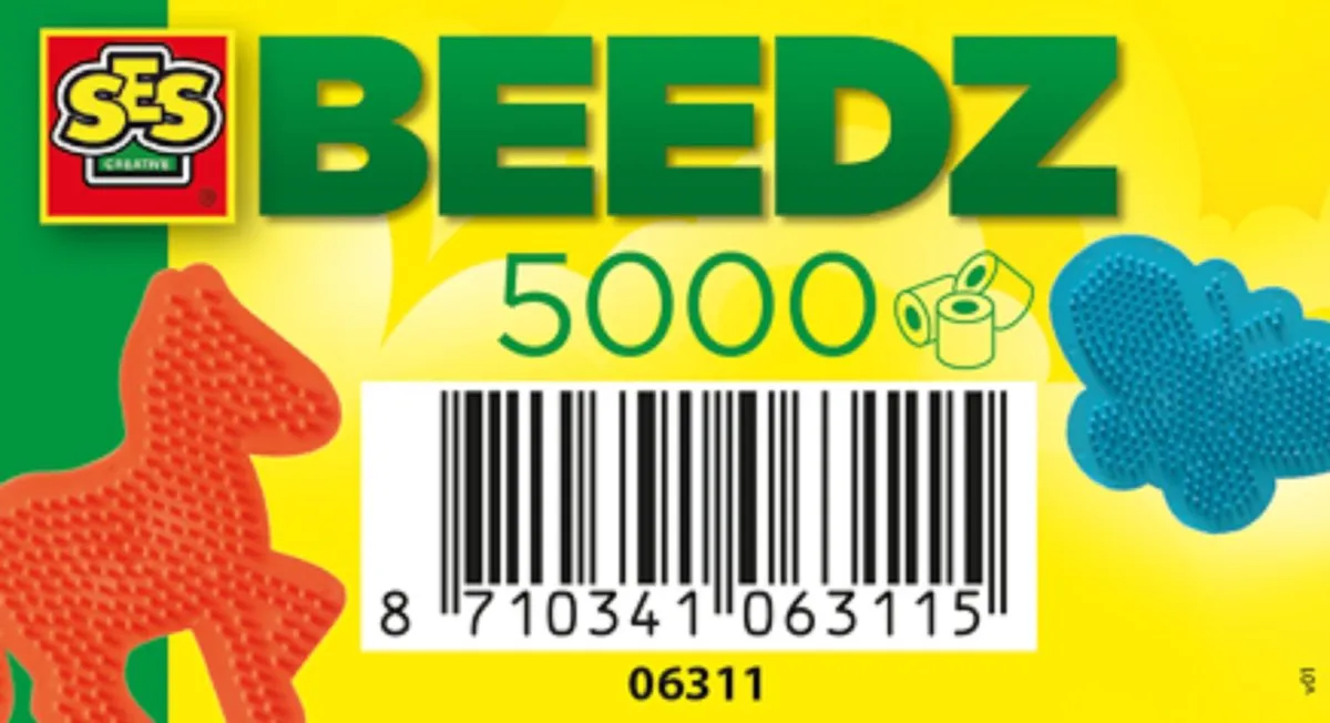 SES Creative Beedz Mix Parfum Strijkkralen 5000 Stuks - 12 Kleuren