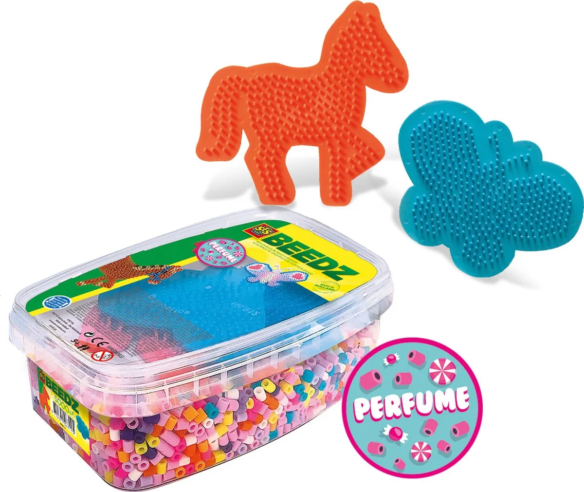 SES Creative Beedz Mix Parfum Strijkkralen 5000 Stuks - 12 Kleuren