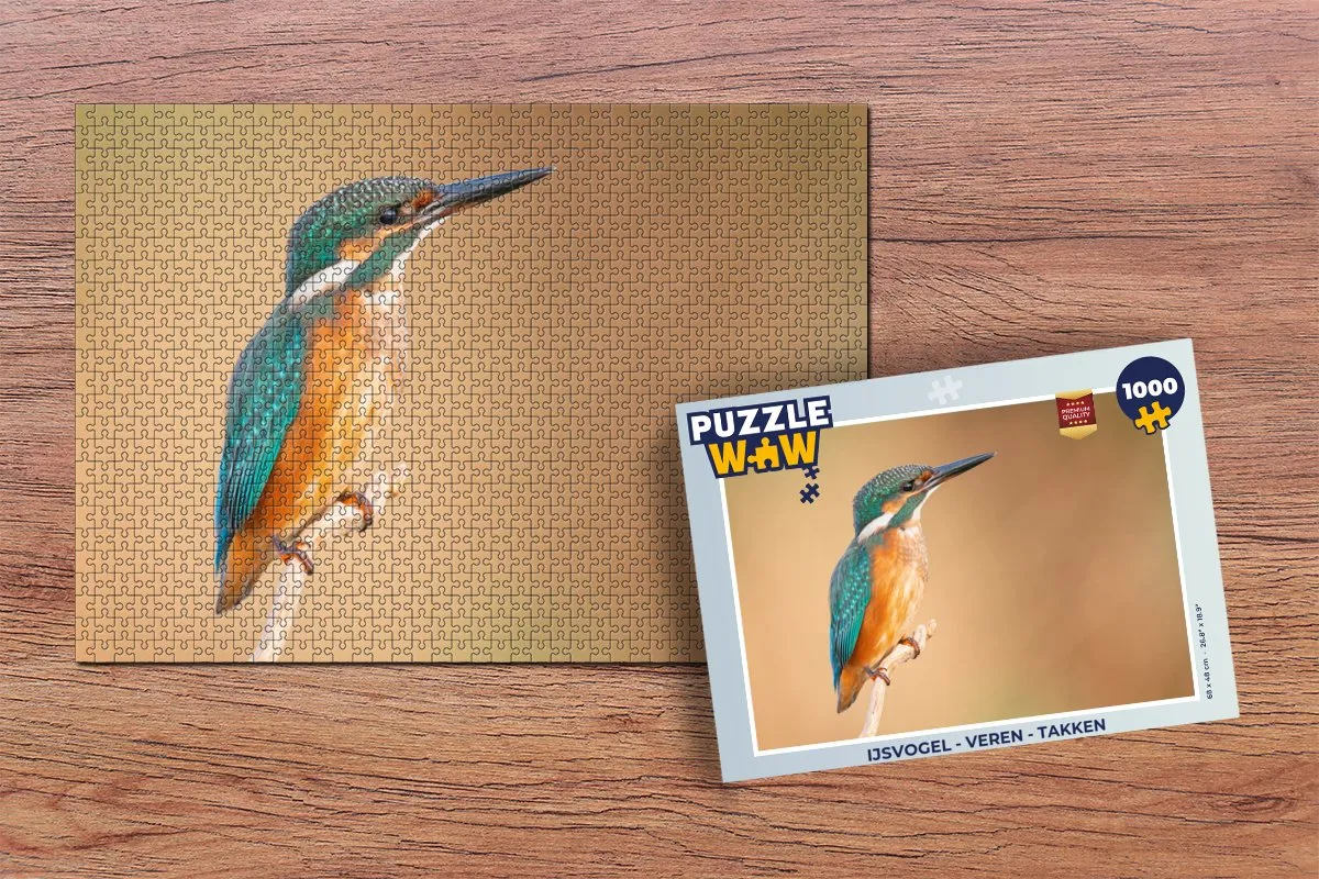 PuzzleWow IJsvogel Legpuzzel 1000 Stuks - Multicolor