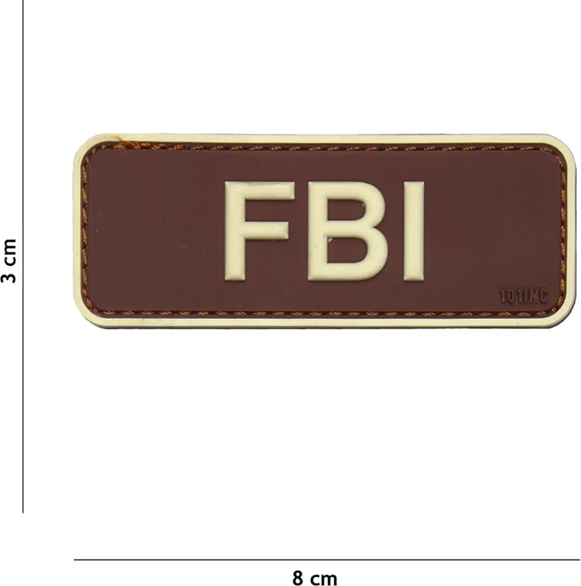 101 Inc Embleem 3D PVC FBI Bruin