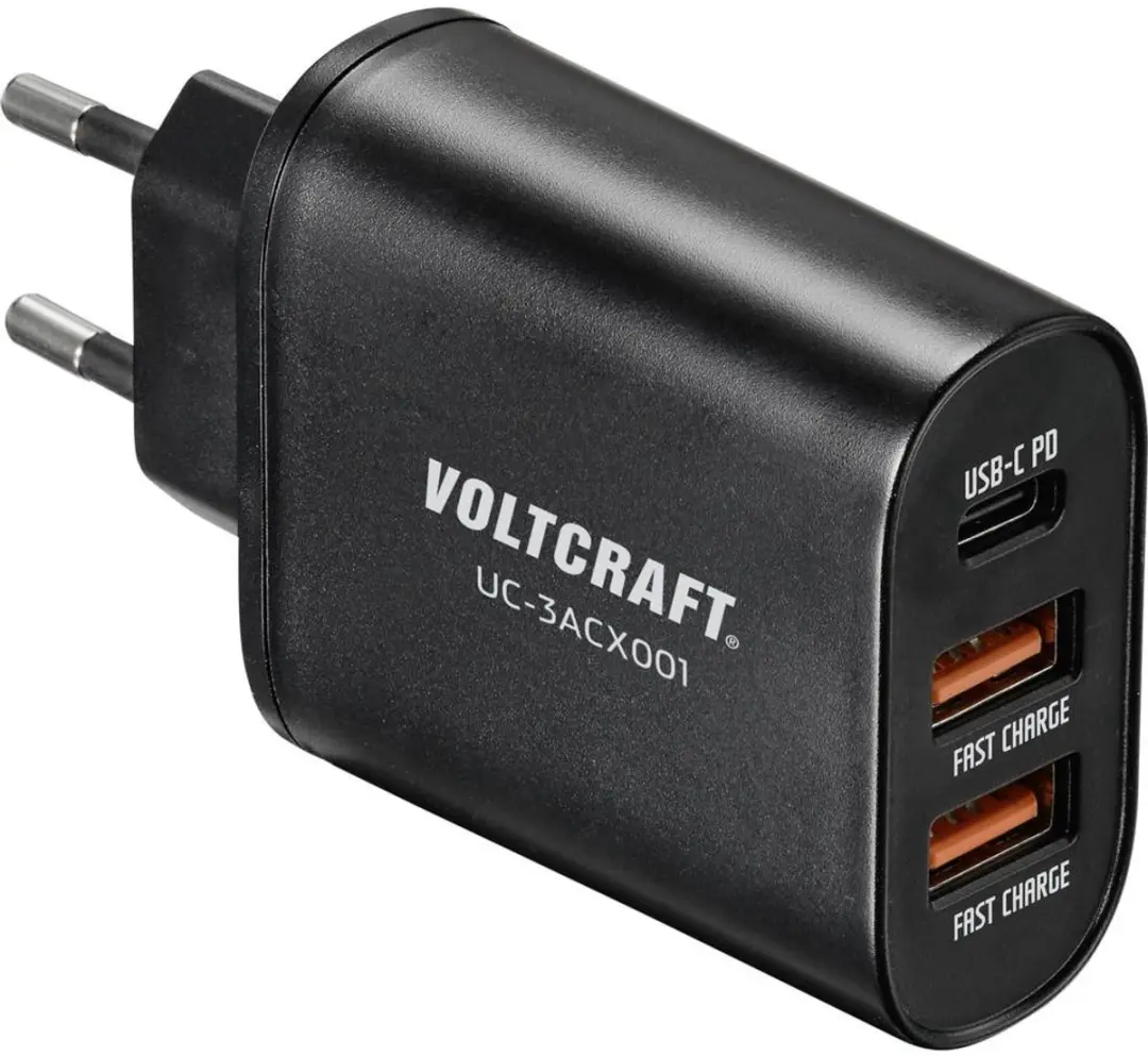 Voltcraft VC-12231145 USB-oplader 38 W - Zwart - afbeelding 2 van 5
