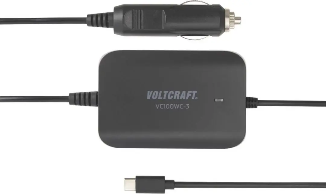 Voltcraft VC-12380810 USB-autolader 100W - Zwart - afbeelding 3 van 4