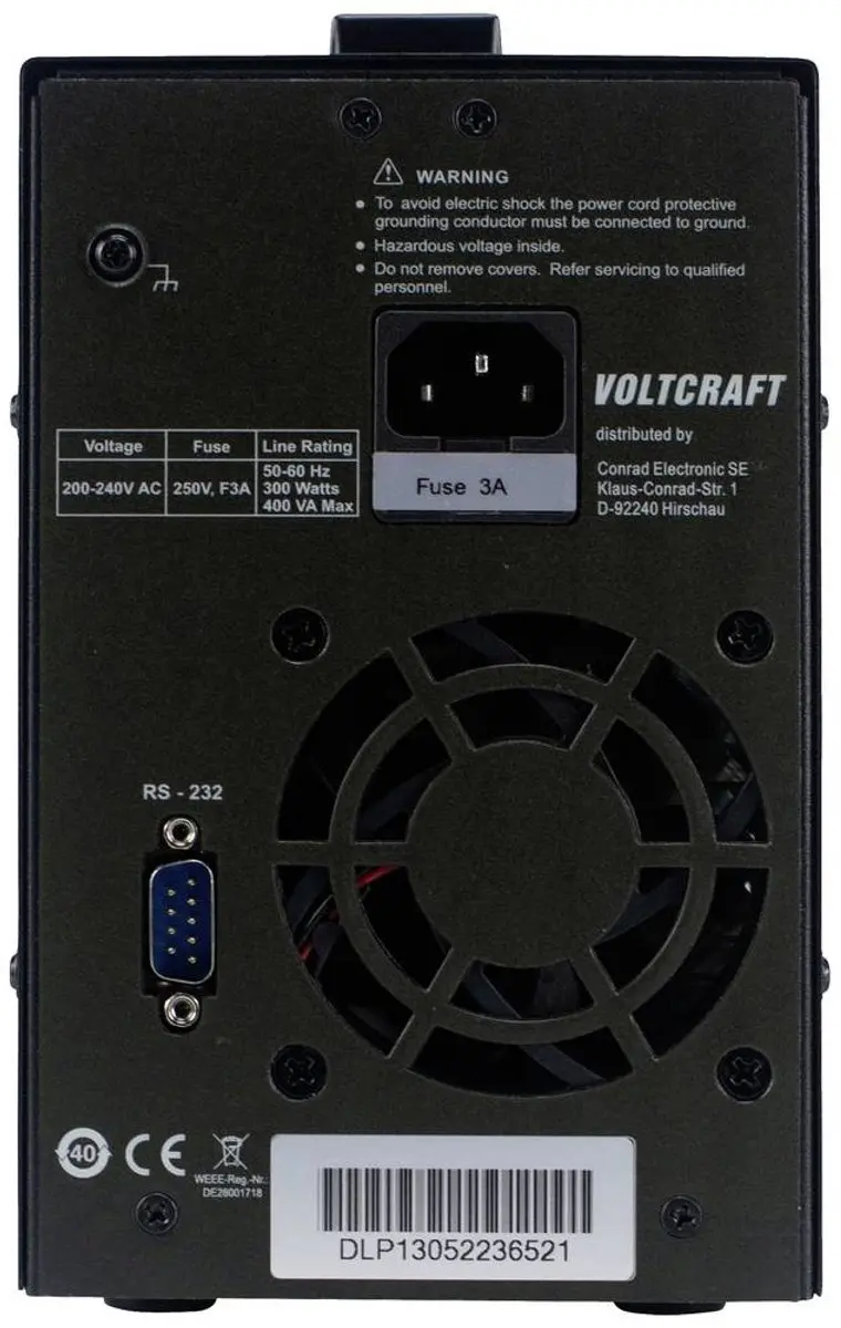 Voltcraft DLP-1305 Labvoeding - 0-30V 0-5A 150W - afbeelding 5 van 6