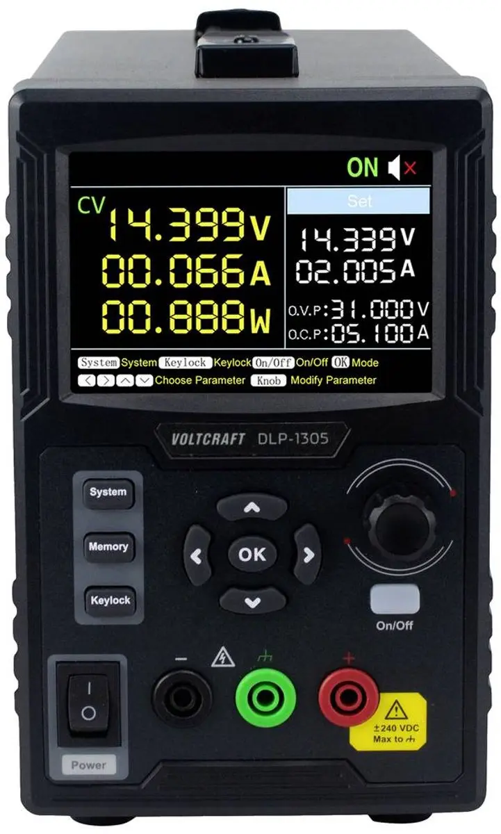 Voltcraft DLP-1305 Labvoeding - 0-30V 0-5A 150W - afbeelding 4 van 6
