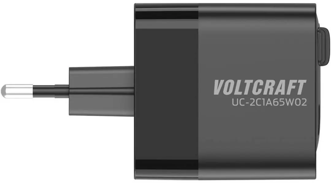 Voltcraft UC-2C1A65W02 USB-oplader - 65W - Zwart - afbeelding 2 van 4
