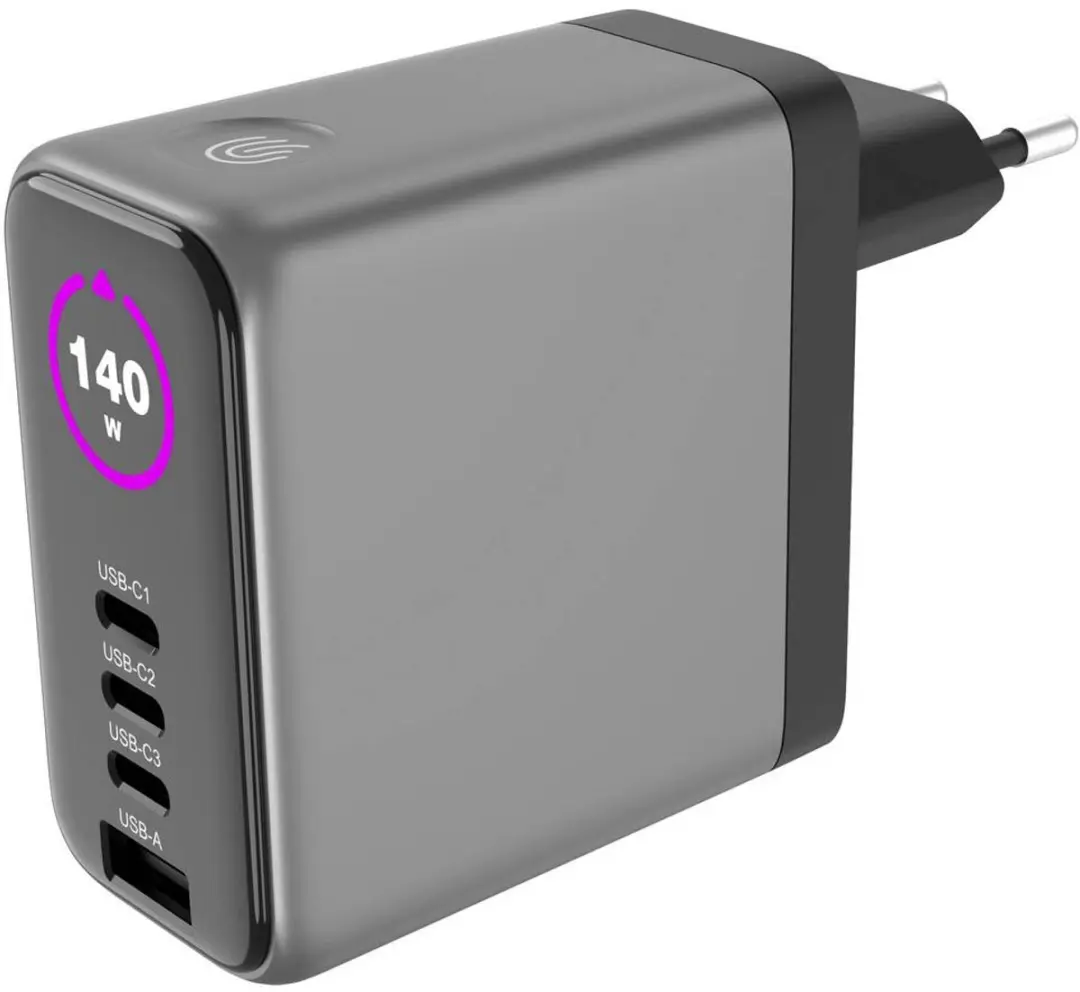 Voltcraft UC-140W01 USB-oplader 140W - Zwart - afbeelding 2 van 4