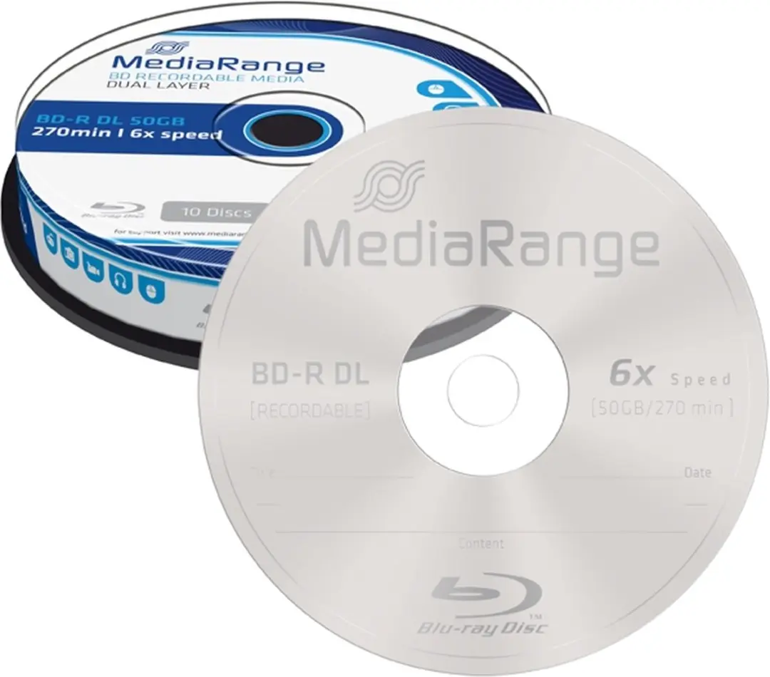 MediaRange MR507 BD-R 50GB Blu-ray Media