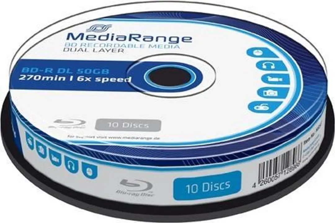 MediaRange MR507 BD-R 50GB Blu-ray Media - afbeelding 3 van 3