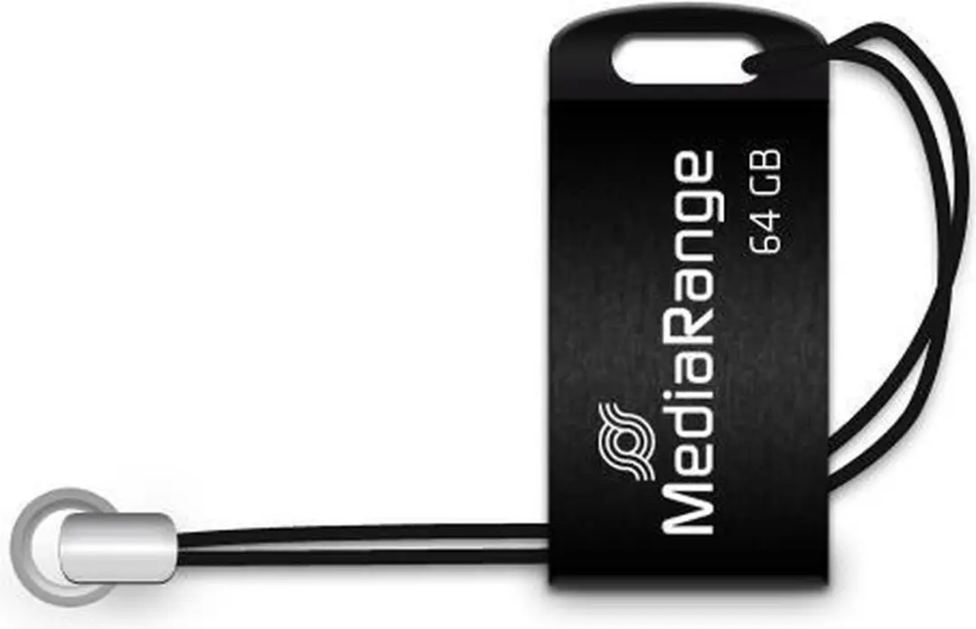 MediaRange Nano USB-stick MR923 - 64 GB - Zwart - afbeelding 2 van 4