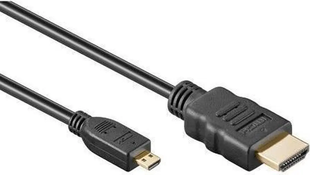 MediaRange MRCS146 HDMI-kabel - Micro HDMI (type D) - 1m - Zwart - afbeelding 2 van 2