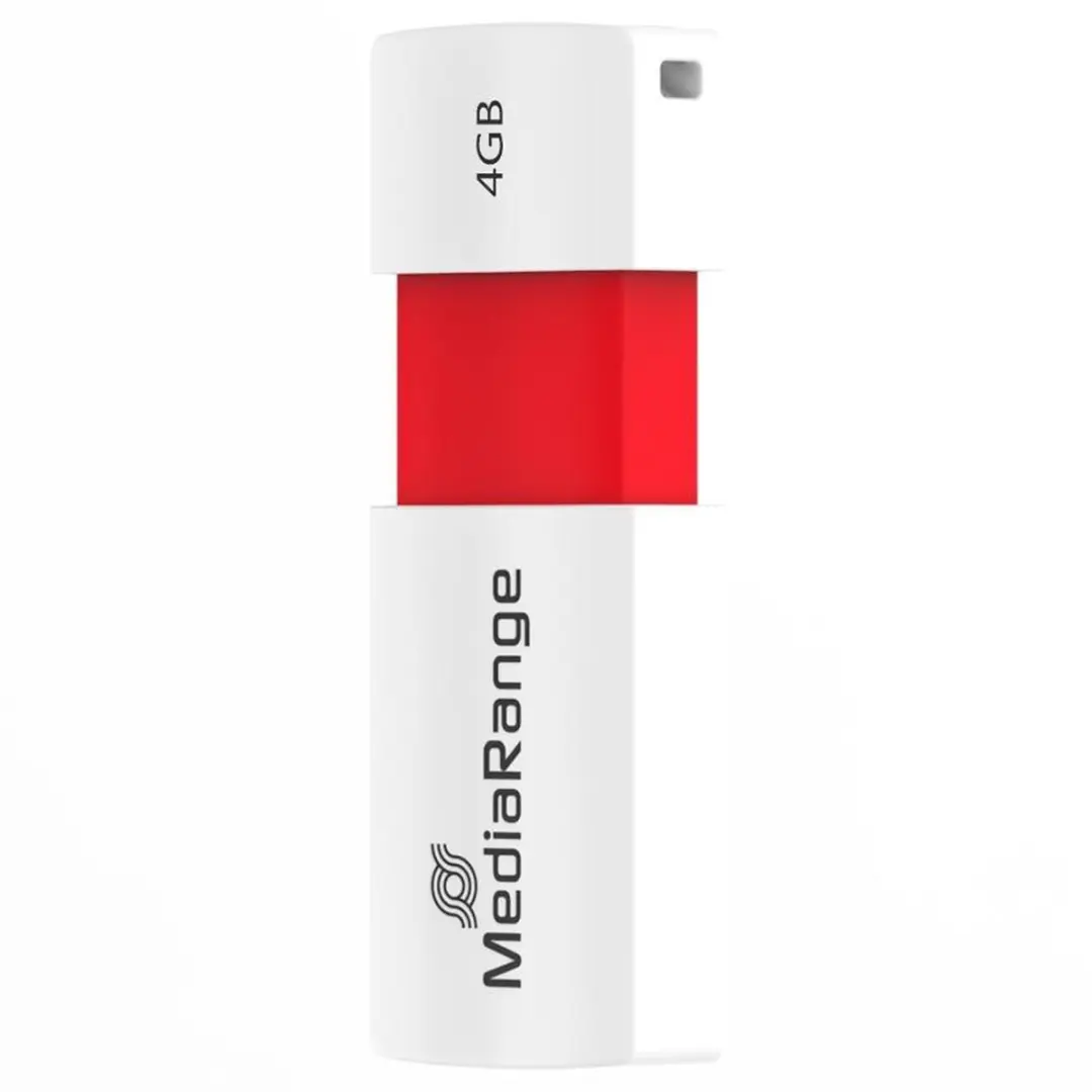 MediaRange MR970 USB-stick 4GB - Rood/Wit - afbeelding 3 van 6