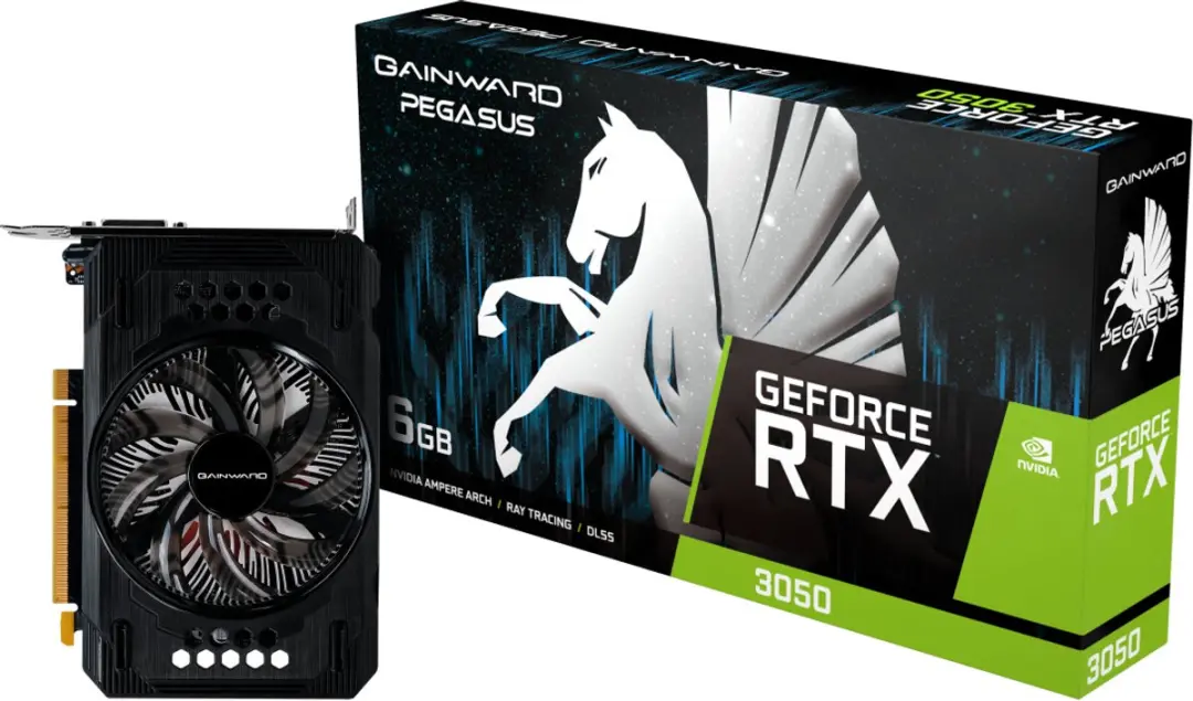 Gainward GeForce RTX 3050 Pegasus NE63050018JE-1072E Videokaart - Zwart - afbeelding 2 van 6