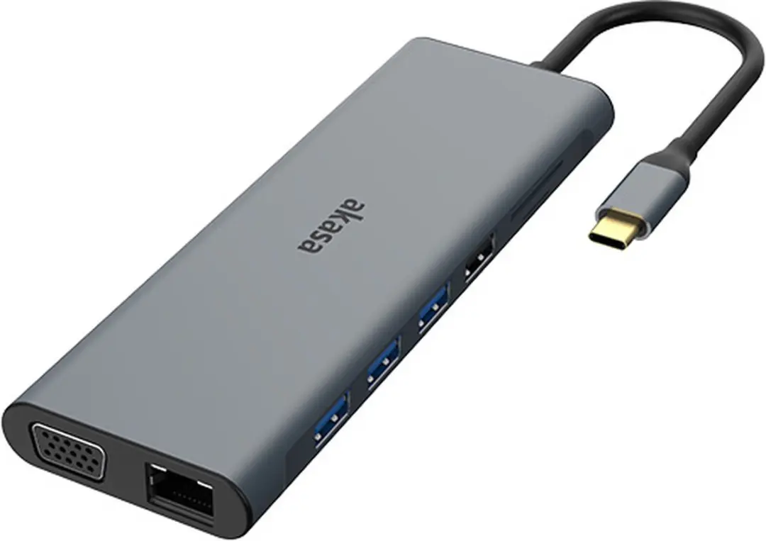 Akasa AK-CBCA28-18BK USB-C Docking Station - 14-in-1 - afbeelding 6 van 6