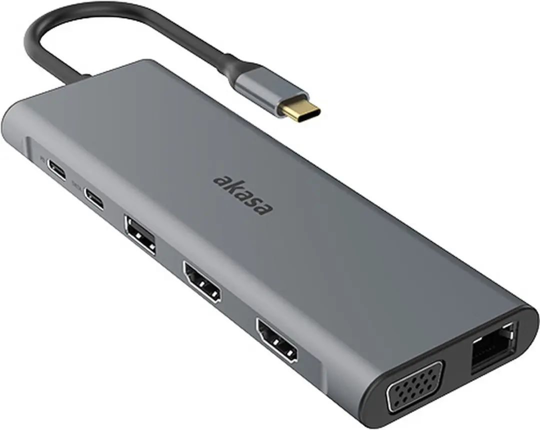Akasa AK-CBCA28-18BK USB-C Docking Station - 14-in-1 - afbeelding 5 van 6