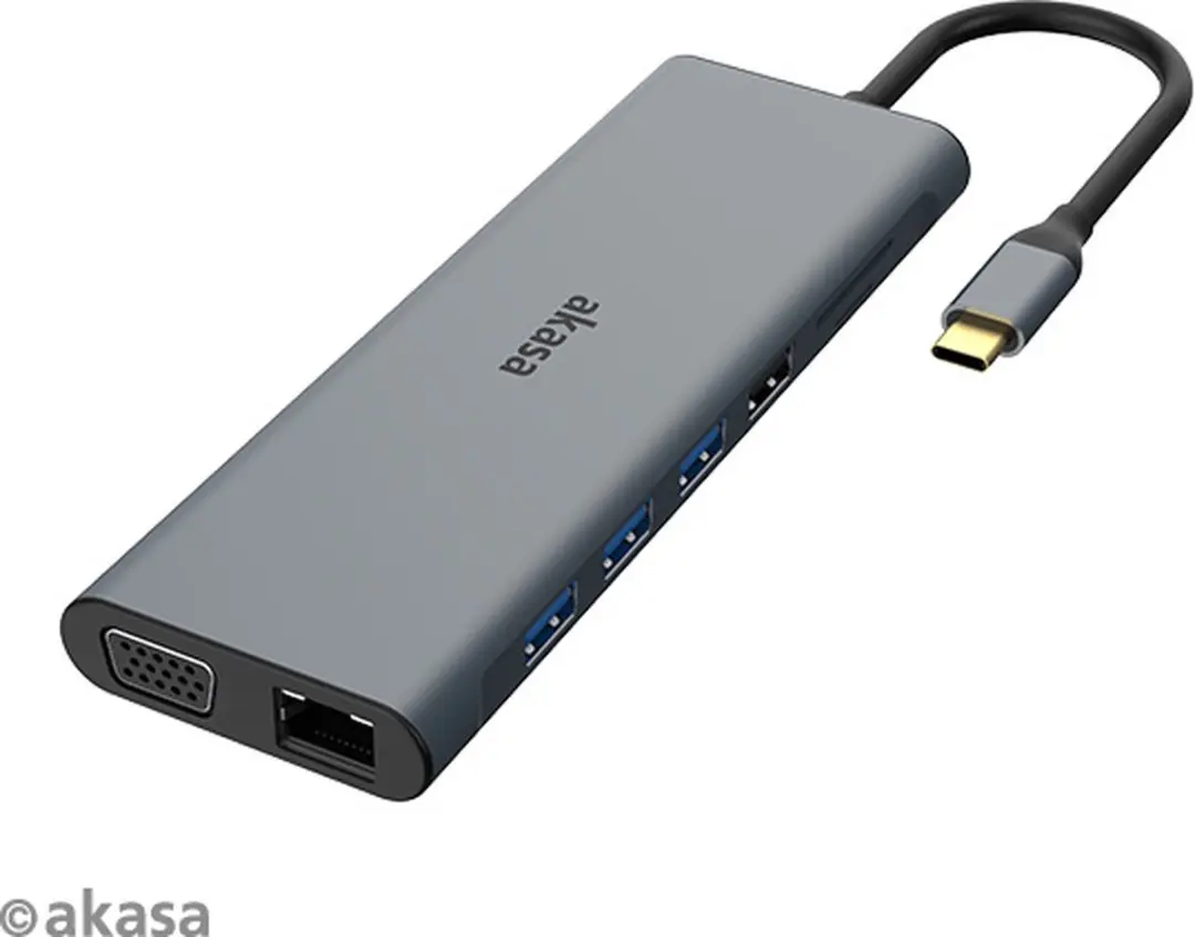 Akasa AK-CBCA28-18BK USB-C Docking Station - 14-in-1 - afbeelding 3 van 6