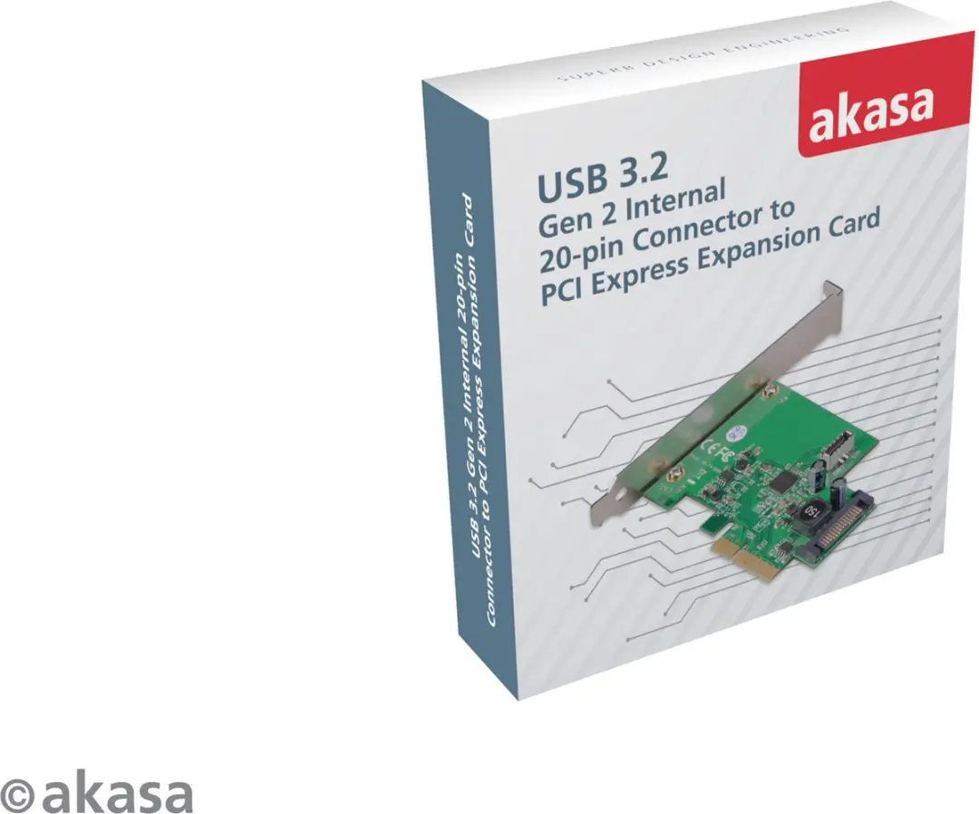 Akasa AK-PCCU3-06 USB 3.2 Gen 2 PCIe-kaart - afbeelding 4 van 6