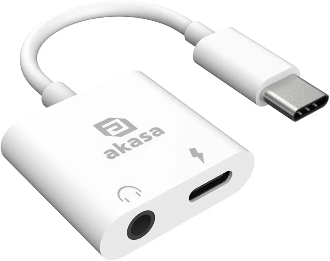 Akasa AK-CBCA30-08WH USB-C Audio Adapter - Wit - afbeelding 3 van 4