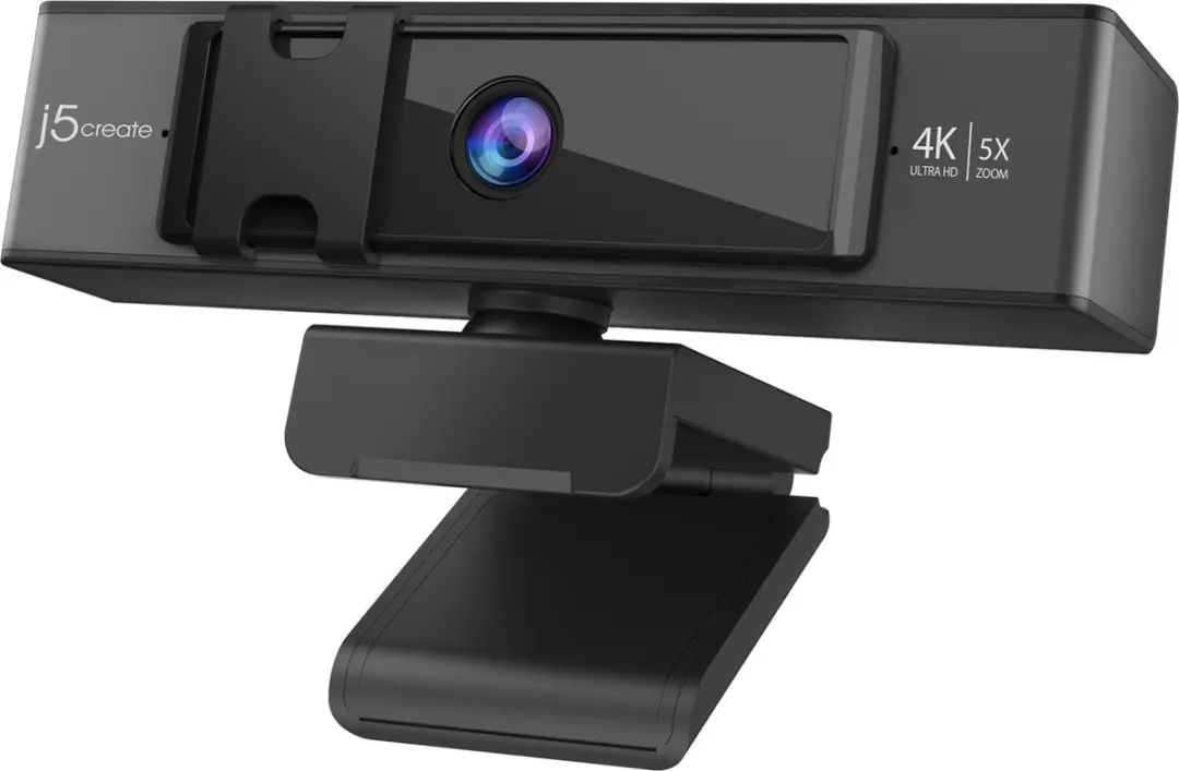 j5create JVCU435-N USB 4K Ultra HD Webcam - Zwart - afbeelding 6 van 6