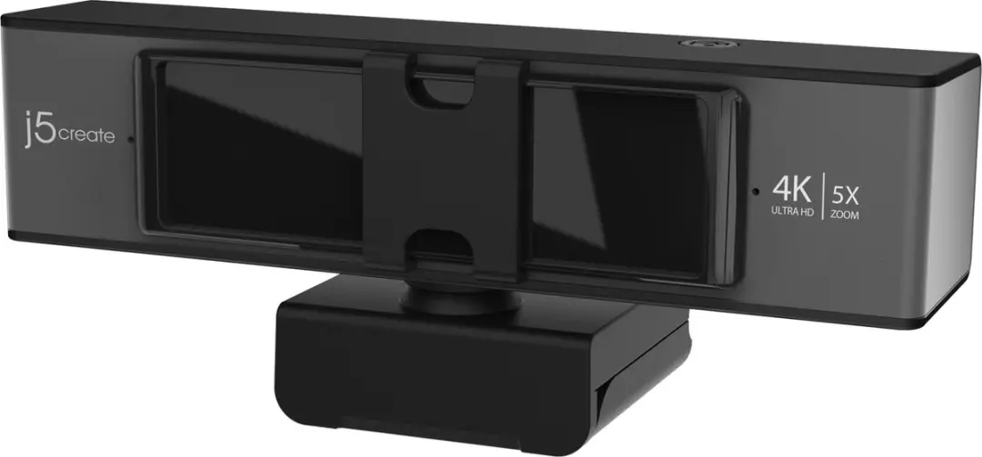 j5create JVCU435-N USB 4K Ultra HD Webcam - Zwart - afbeelding 4 van 6