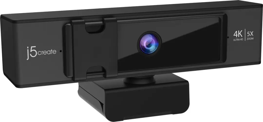 j5create JVCU435-N USB 4K Ultra HD Webcam - Zwart - afbeelding 5 van 6