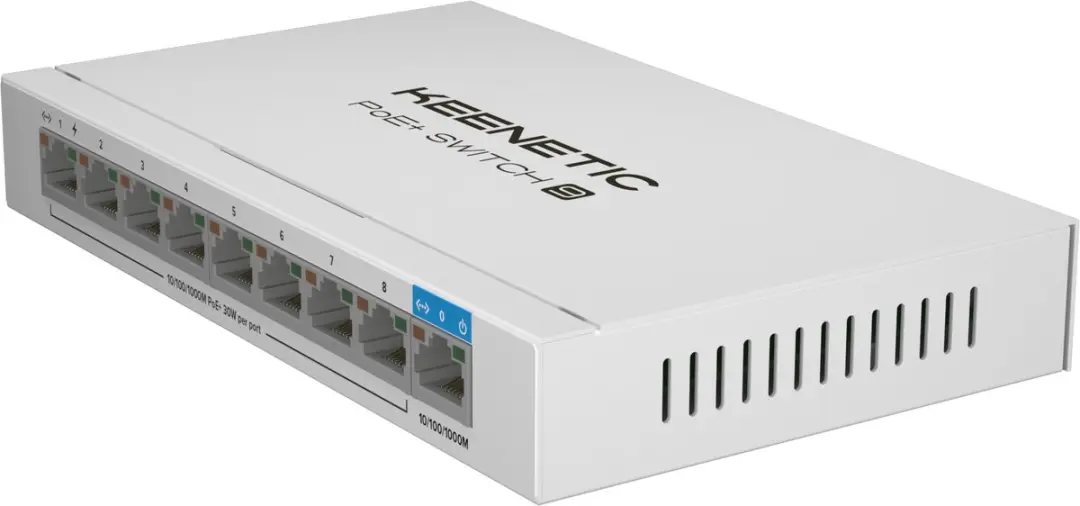 Keenetic PoE+ Switch 9 KN-4710-01-EU - Wit - afbeelding 5 van 6