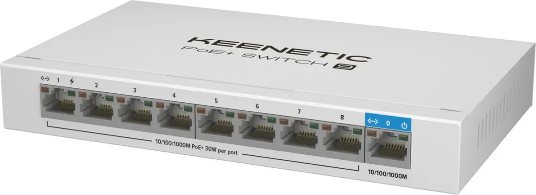Keenetic PoE+ Switch 9 KN-4710-01-EU - Wit - afbeelding 6 van 6
