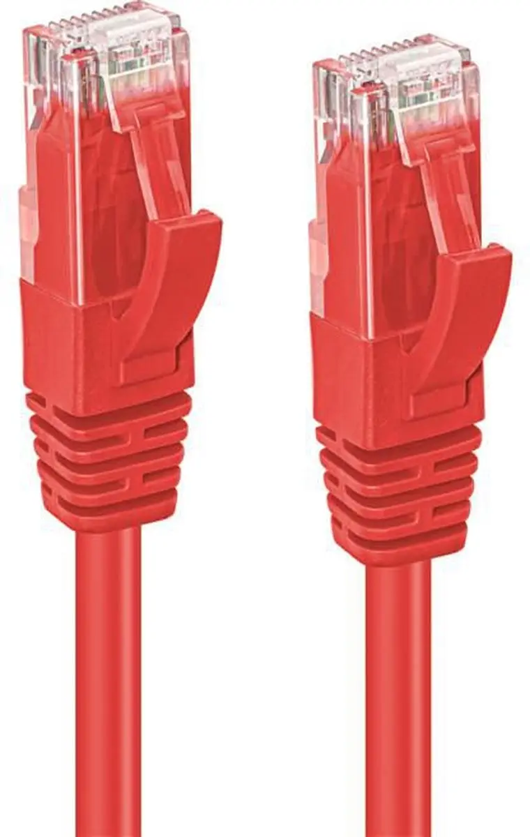 MicroConnect MC-UTP6A03R Netwerkkabel Cat6a - 3m - Rood - afbeelding 2 van 3