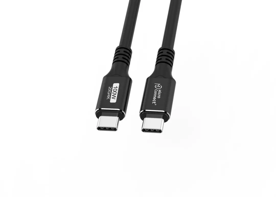 MicroConnect USB3.2CC3 USB-C kabel 3m - 100W - Zwart - afbeelding 3 van 6