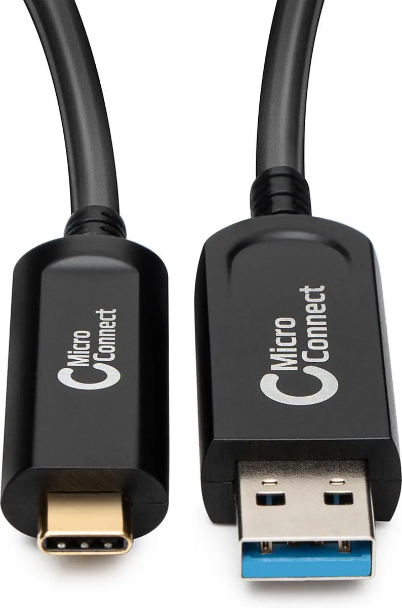 Microconnect MC-USB3.2CA15OP USB-kabel USB A naar USB C 15m - Zwart - afbeelding 3 van 6