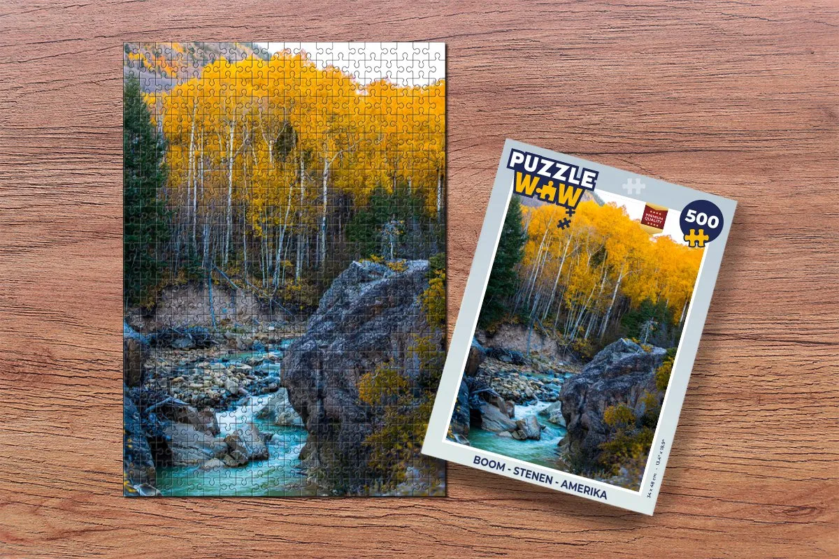PuzzleWow Boom Legpuzzel 500 Stuks - Amerika - Multicolor