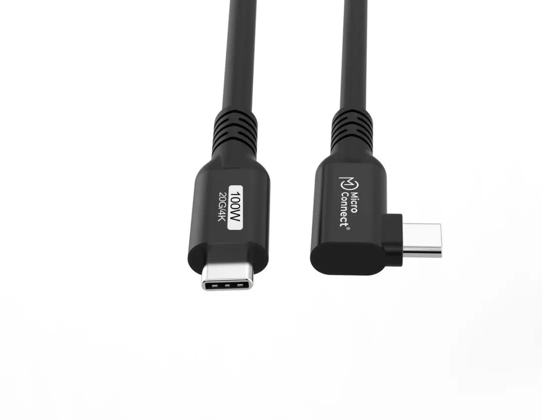 MicroConnect USB3.2CC5-A USB-C kabel 5m - 100W - Zwart - afbeelding 2 van 5