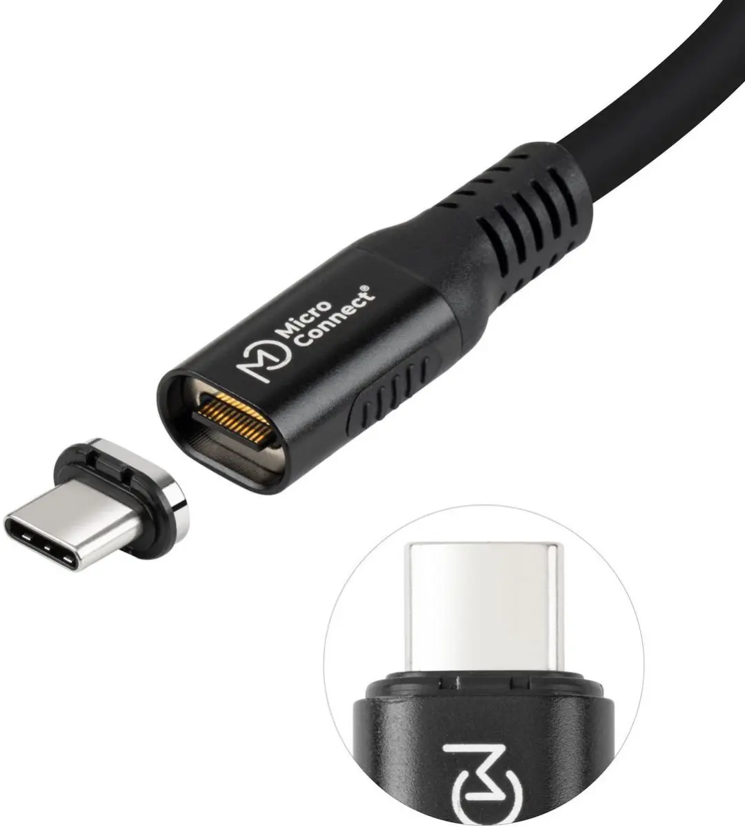 Microconnect MC-LS-USB4CC2.0 USB-C kabel - 2m - 240W - Zwart - afbeelding 3 van 6
