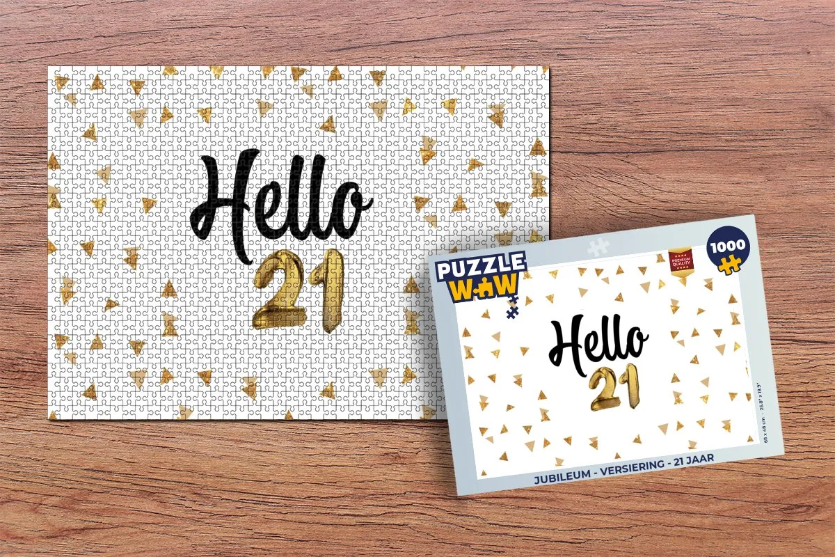 PuzzleWow Jubileum Legpuzzel 1000 Stuks - Multicolor