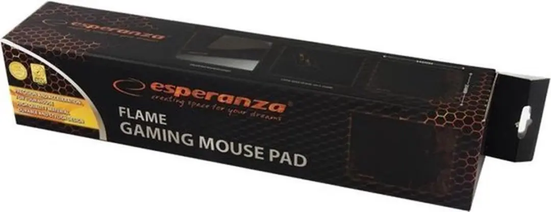 Esperanza Flame EA146R Gaming Muismat - Zwart/Rood - afbeelding 4 van 6