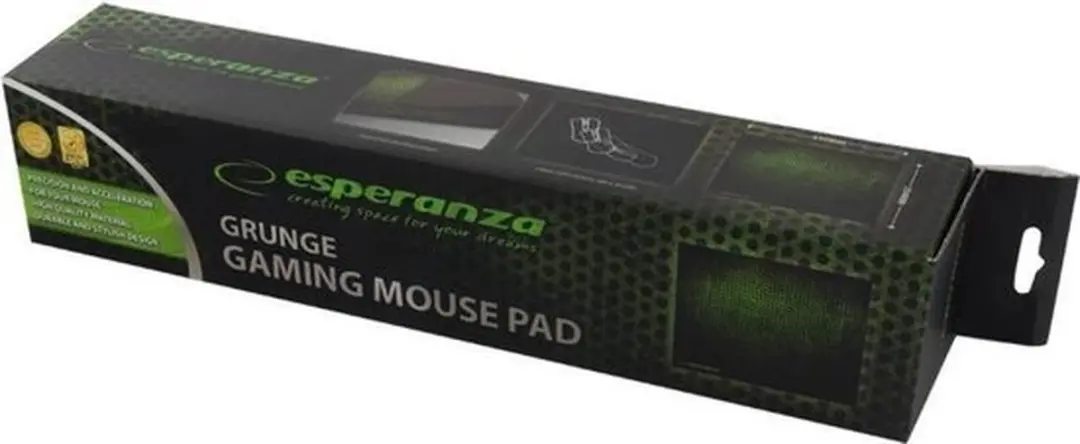 Esperanza EA146G Gaming Muismat (L) - Zwart/Groen - afbeelding 2 van 3