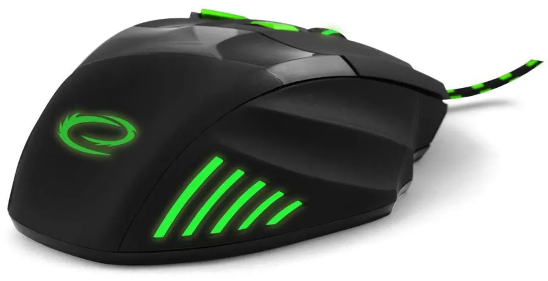Esperanza Wolf EGM201G Gaming Muis - Zwart/Groen - afbeelding 3 van 5