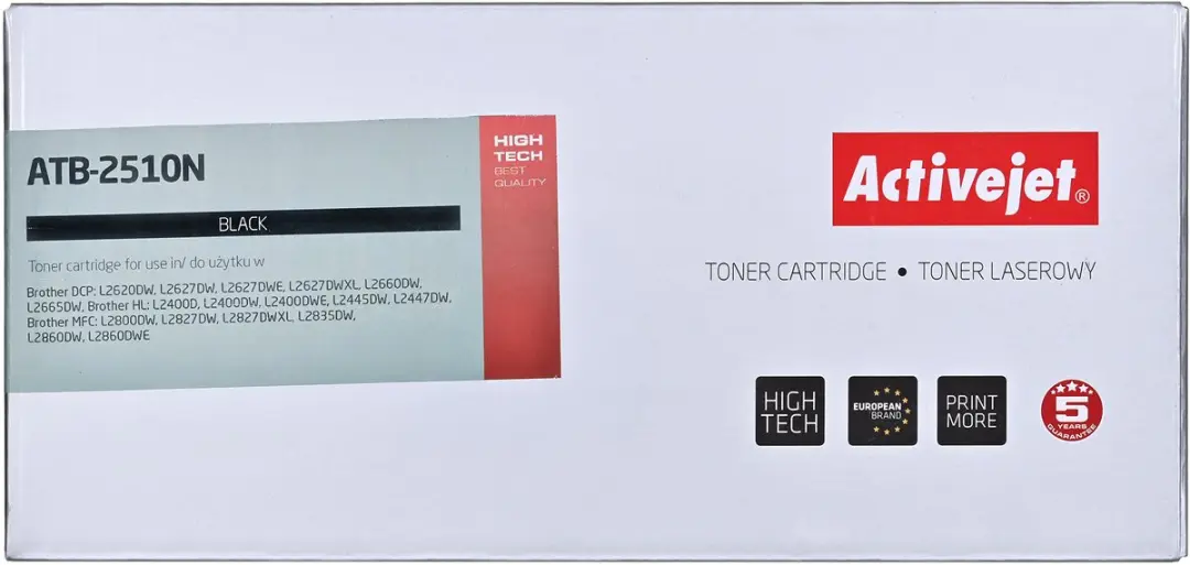 Activejet ATB-2510N Toner (Brother TN2510) - Zwart - afbeelding 2 van 2