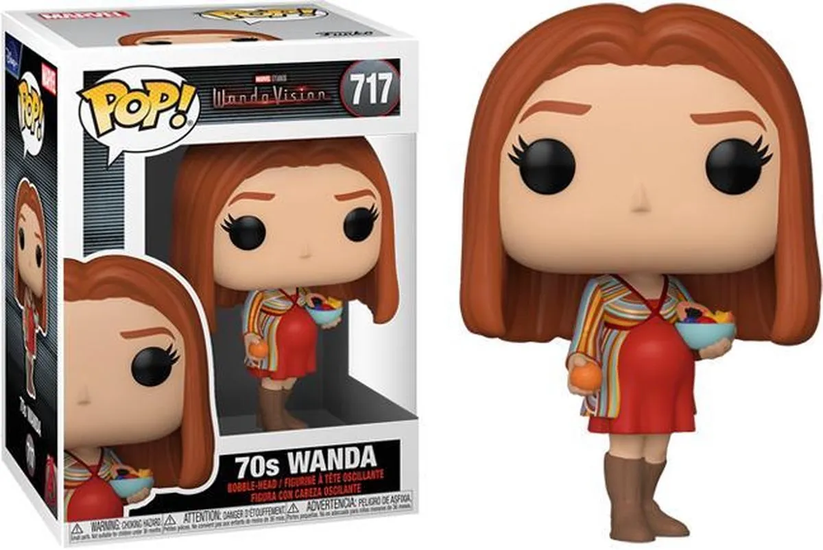 Marvel Funko POP! WandaVision Wanda (70s) Verzamelfiguur FUN52046 - Multicolor