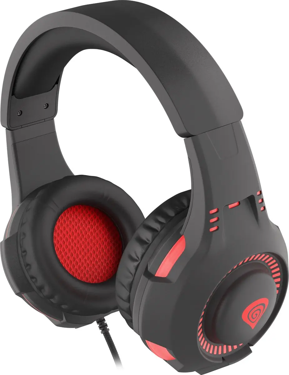 Genesis Radon 210 NSG-1992 Gaming Headset - Zwart/Rood - afbeelding 6 van 6
