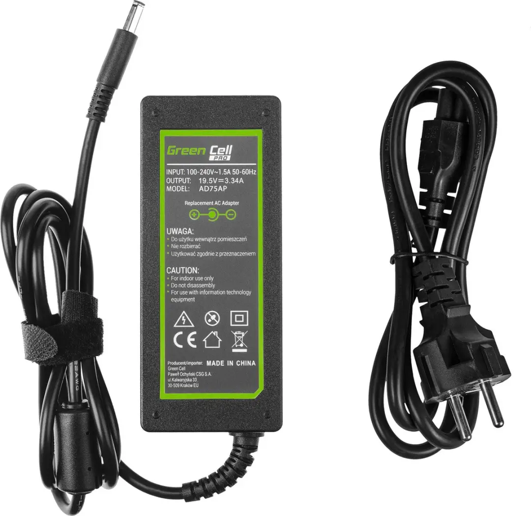 Green Cell AD75AP Voeding - 65W - o.a. Dell Inspiron - afbeelding 4 van 6