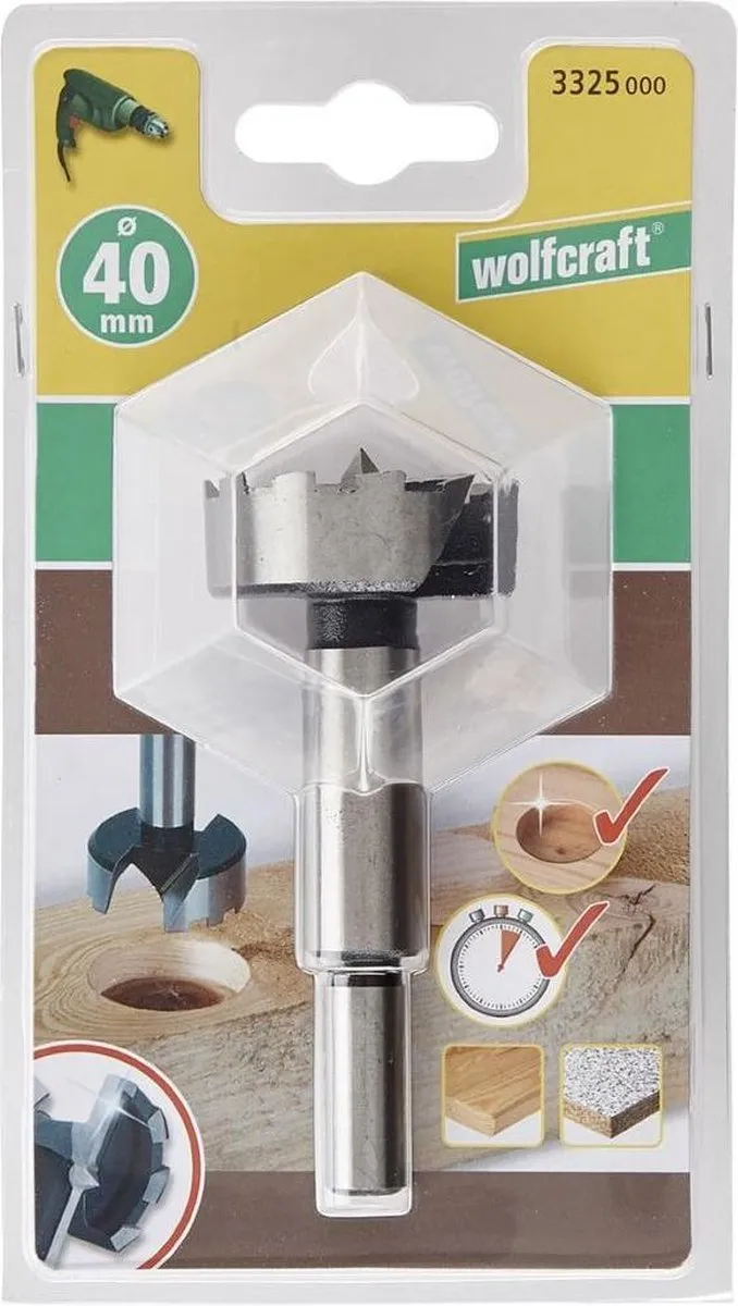 Wolfcraft Forstnerboor Ø 40mm - Metaal - 3325000