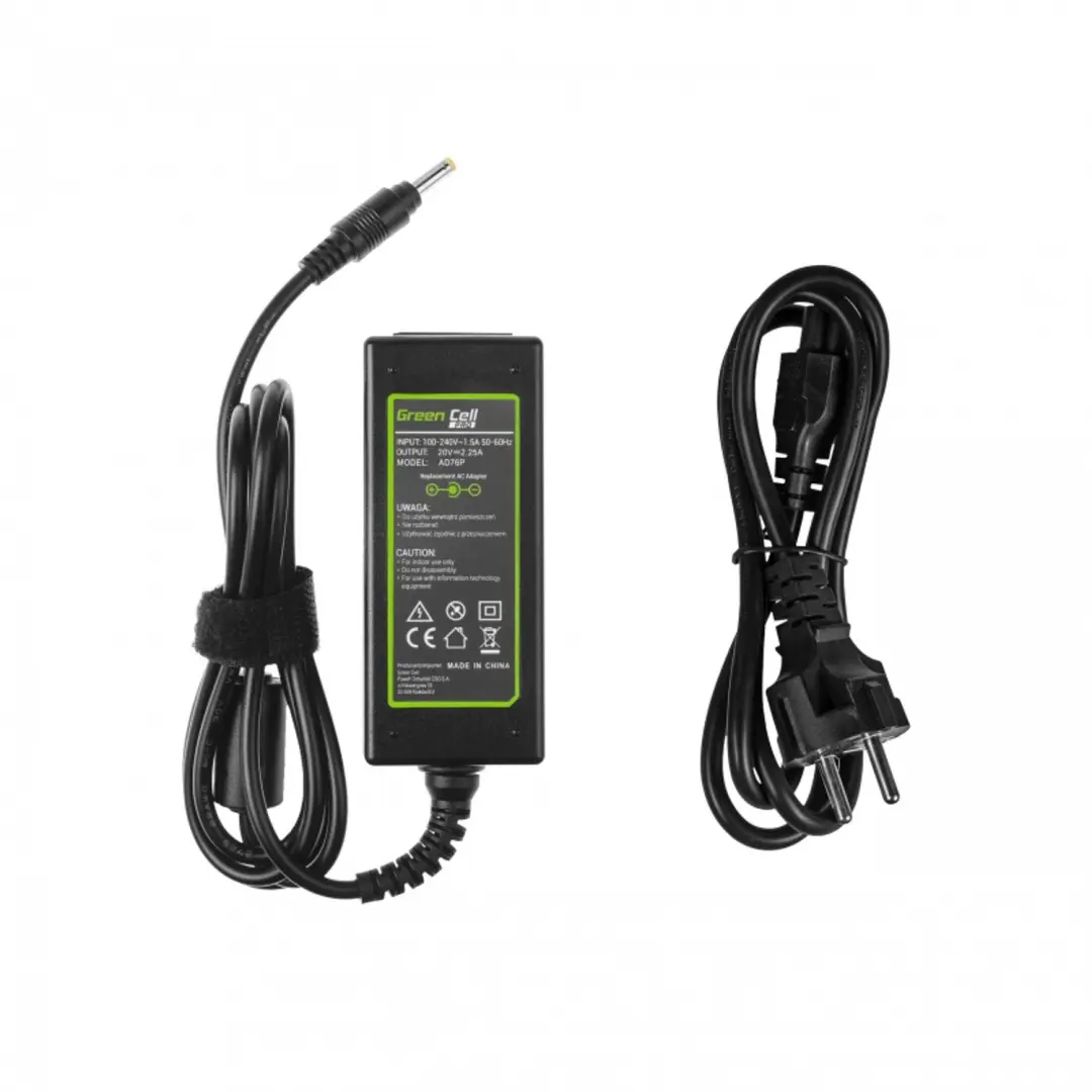 GREEN CELL AC adapter PRO 20V 2.25A 45W voor Lenovo - afbeelding 2 van 6