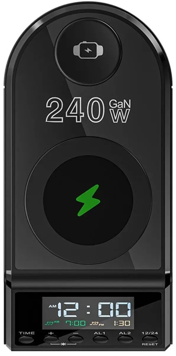 BlitzWolf BW-FW10 Wekker met Oplader - 240W - afbeelding 4 van 6