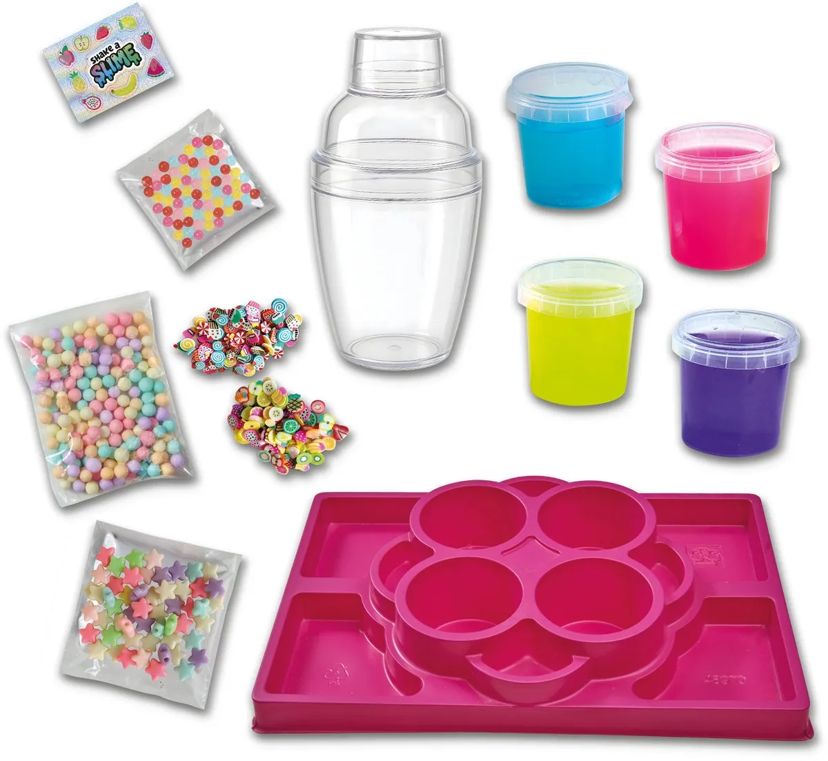 SES Creative Shake a Slime Juicy Studio - 6 Stuks - Meerkleurig